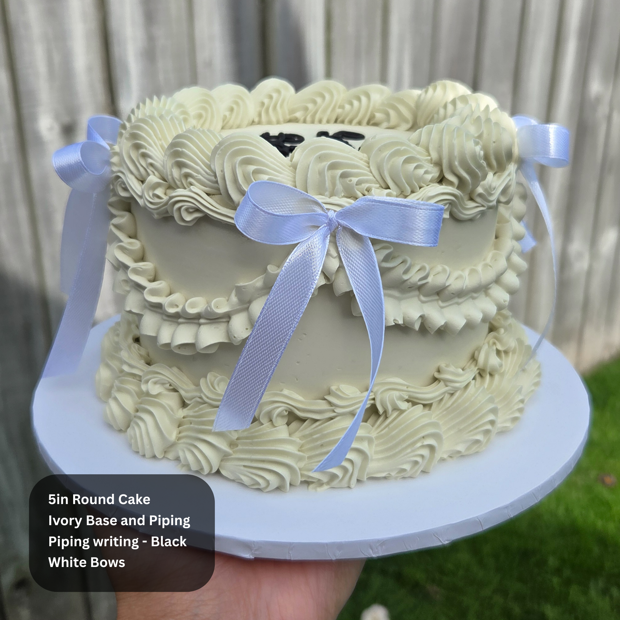 Vintage 5in Gender Reveal Cake