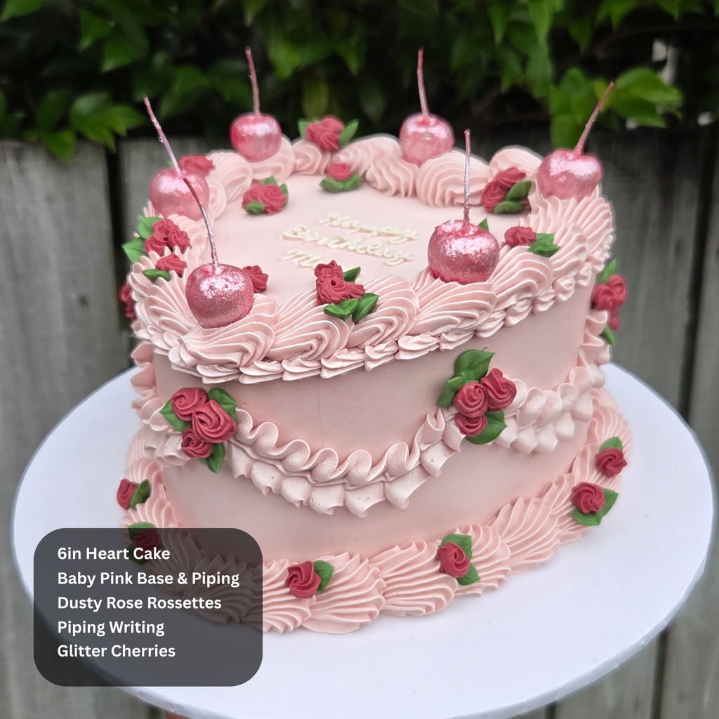 Vintage Rosette Ruffled Cake