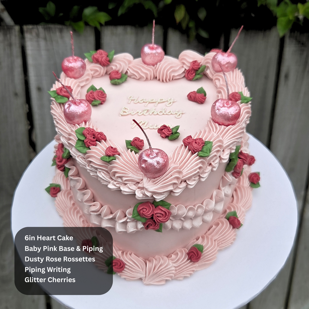 Vintage Rosette Ruffled Cake