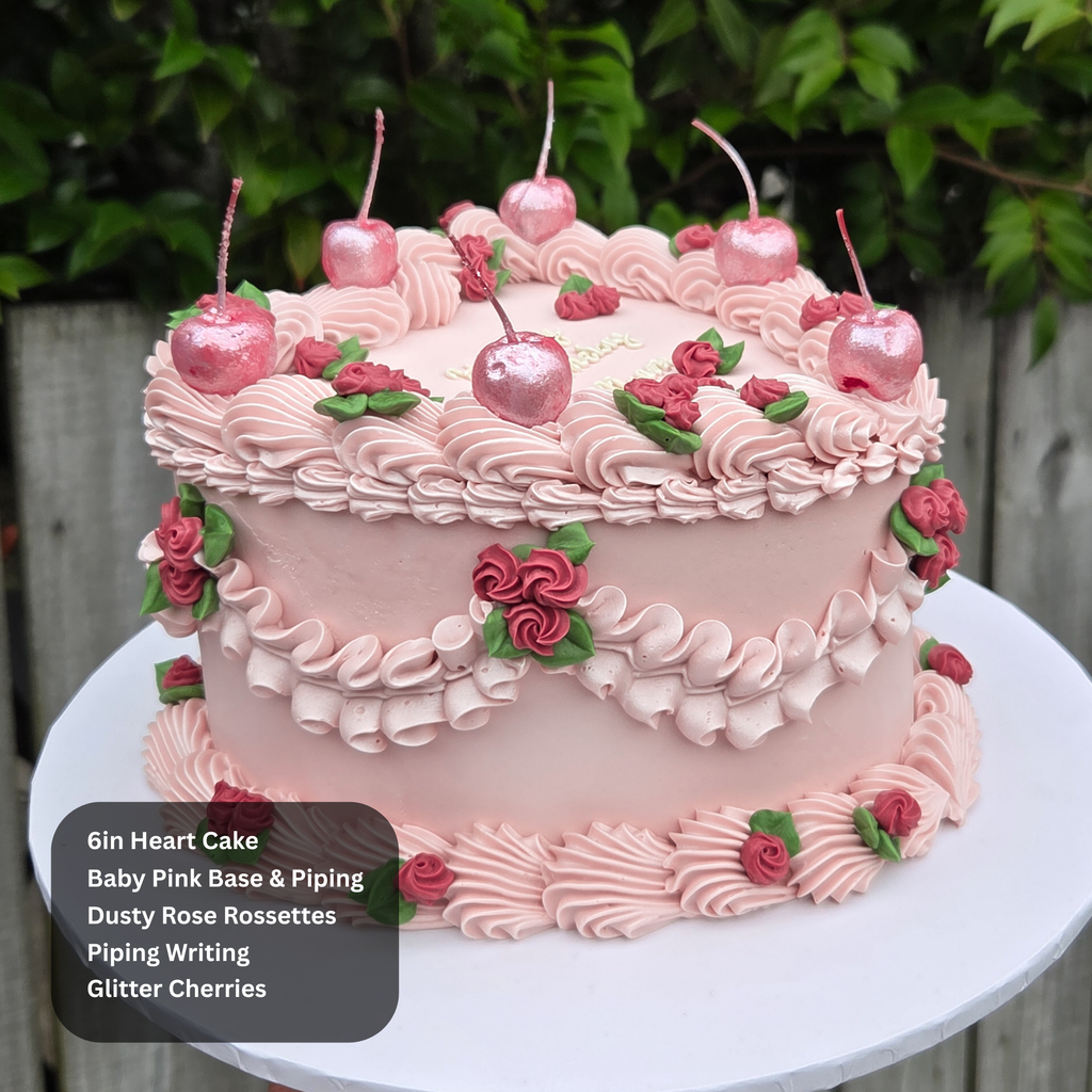 Vintage Rosette Ruffled Cake