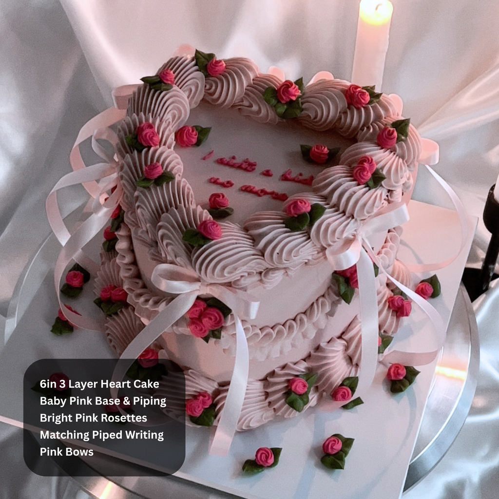 Vintage Rosette Ruffled Cake