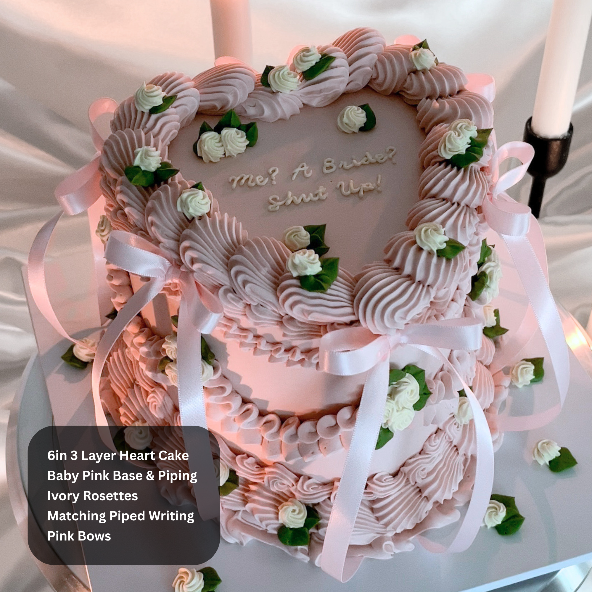 Vintage Rosette Ruffled Cake