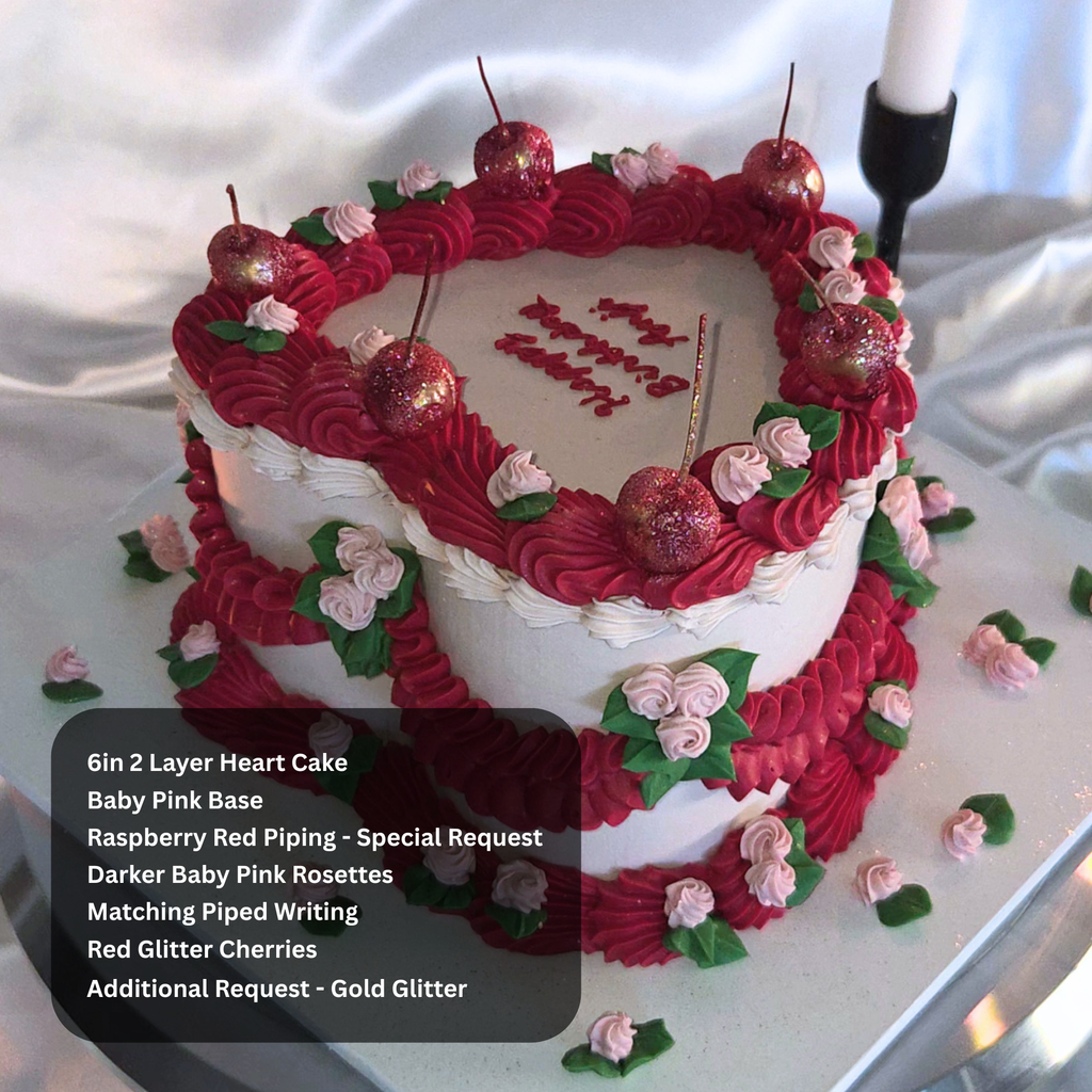 Vintage Rosette Ruffled Cake