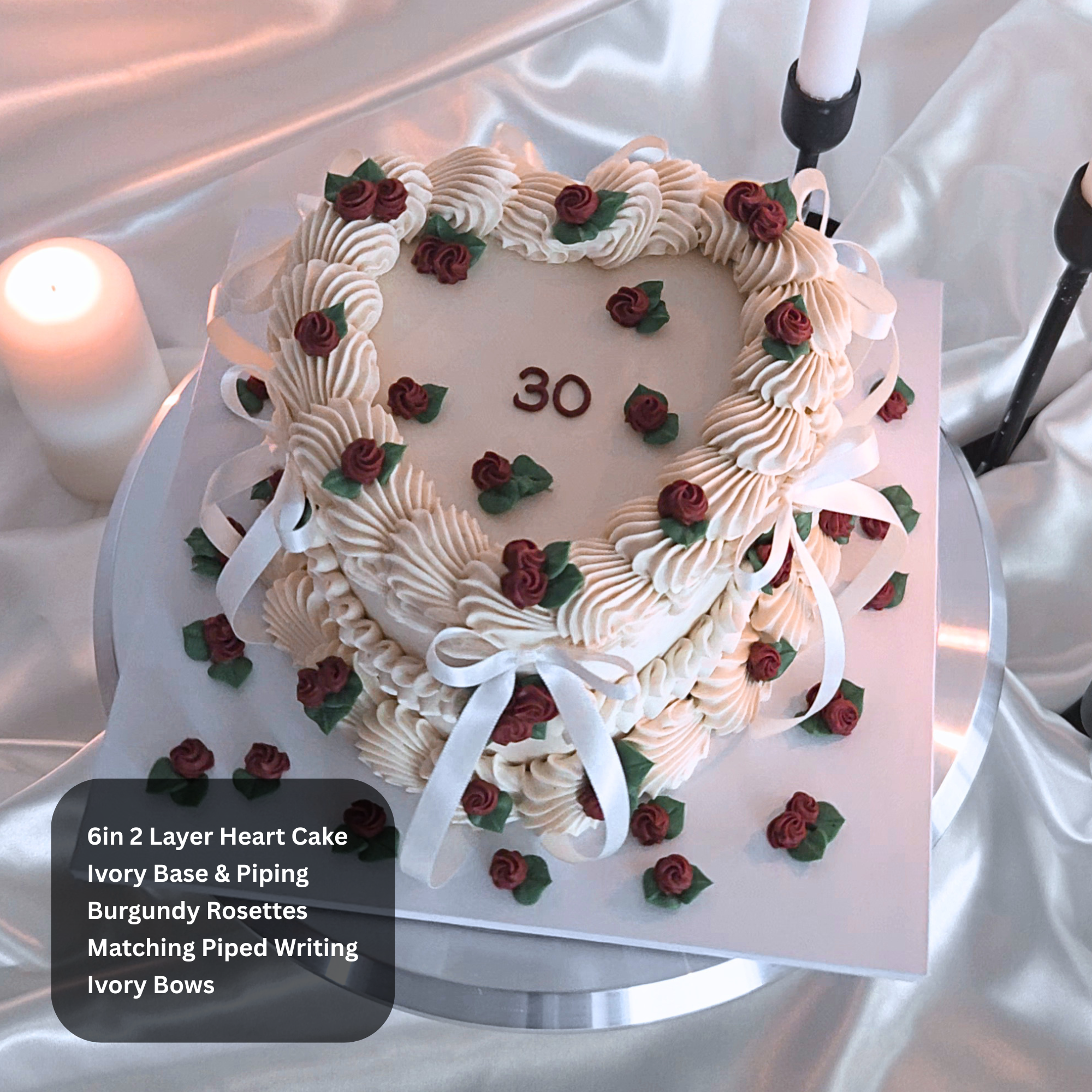 Vintage Rosette Ruffled Cake