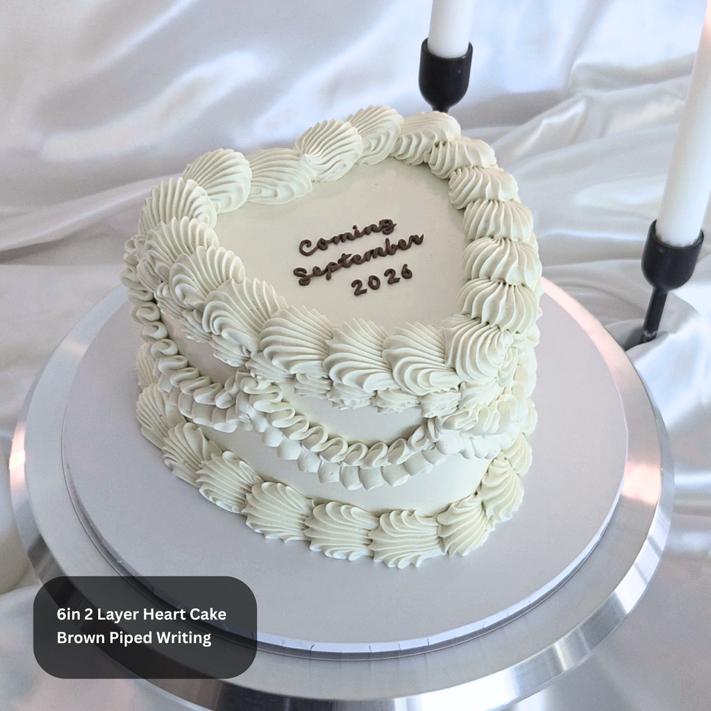 Vintage Gender Reveal Cake