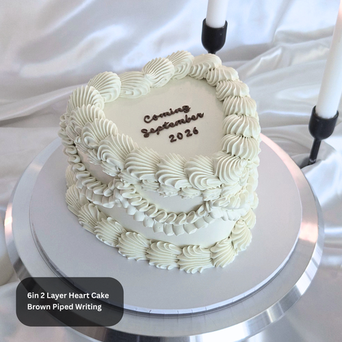 Vintage Gender Reveal Cake