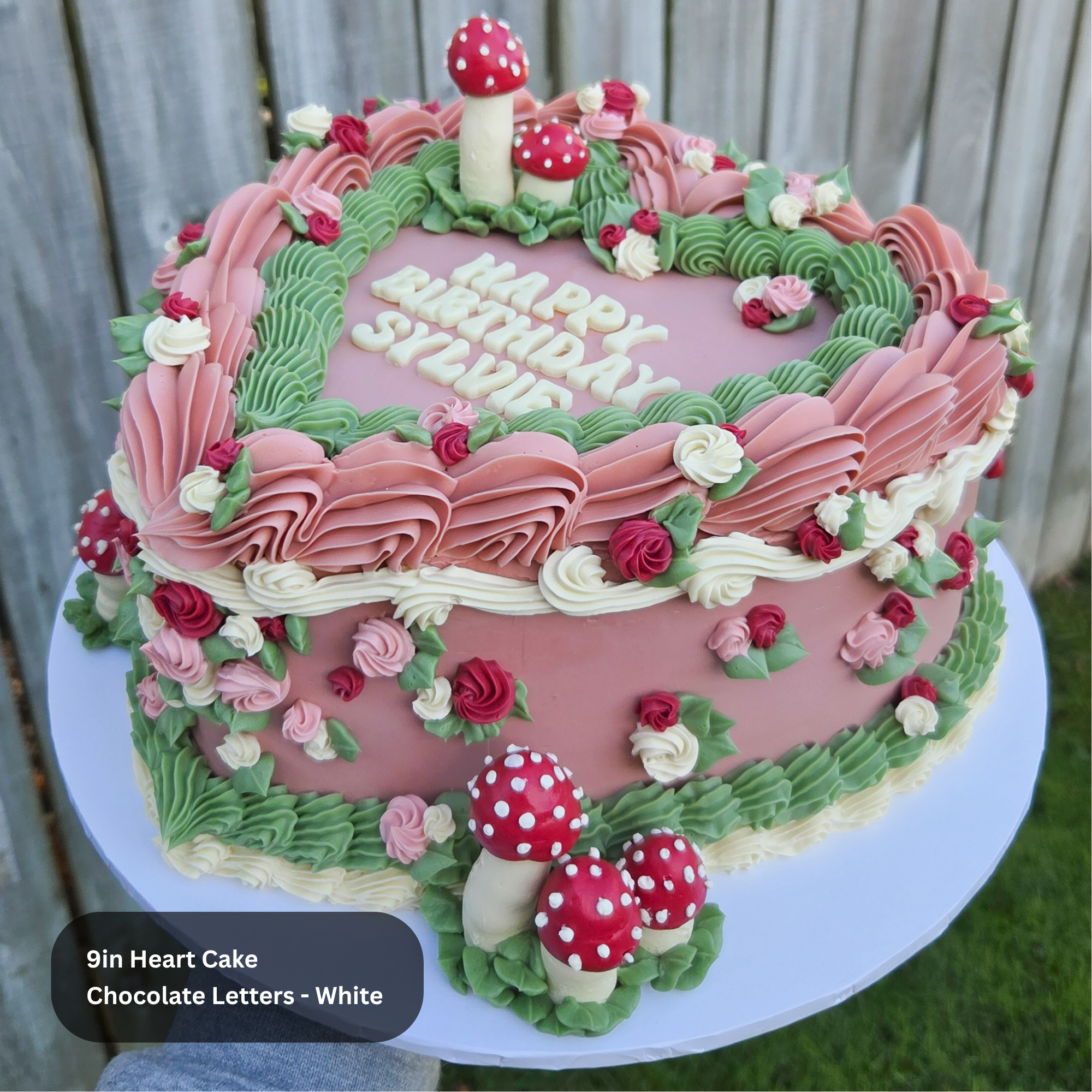 Woodland Forest Pink Cake