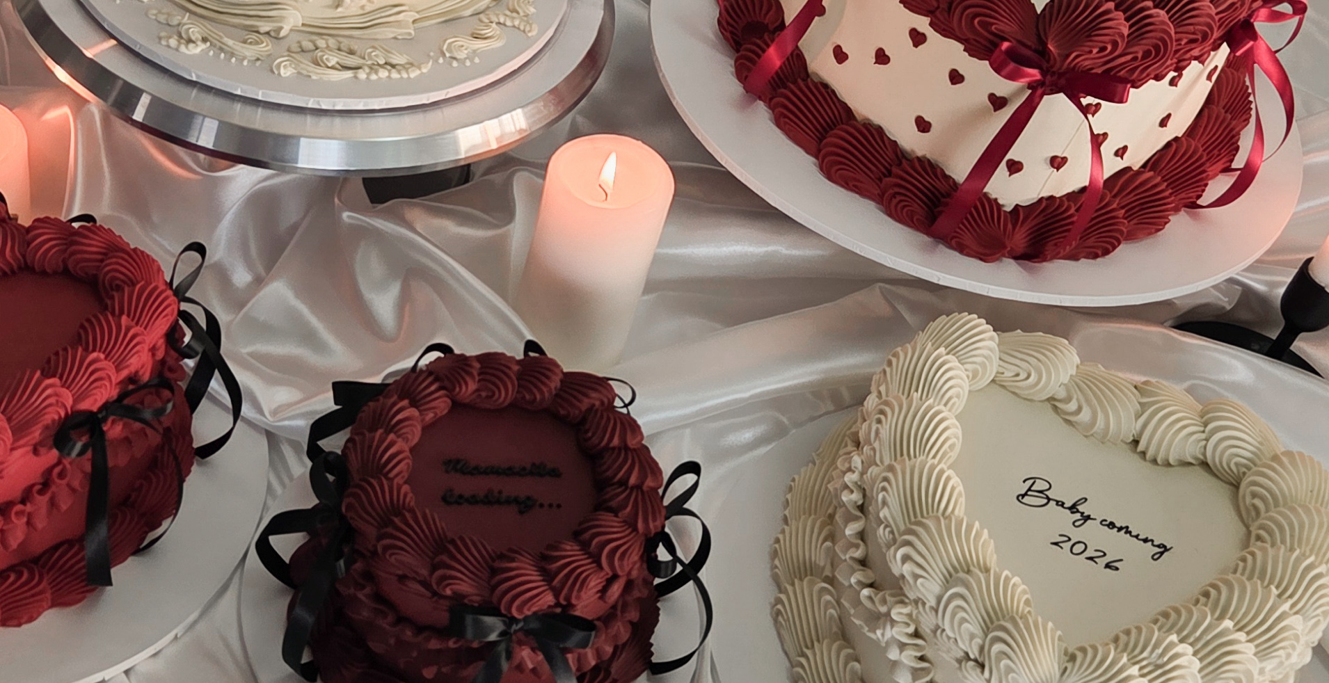 Vintage-style buttercream cake with ruffles and piping by Waddle & Whisk, East Auckland cake bakery