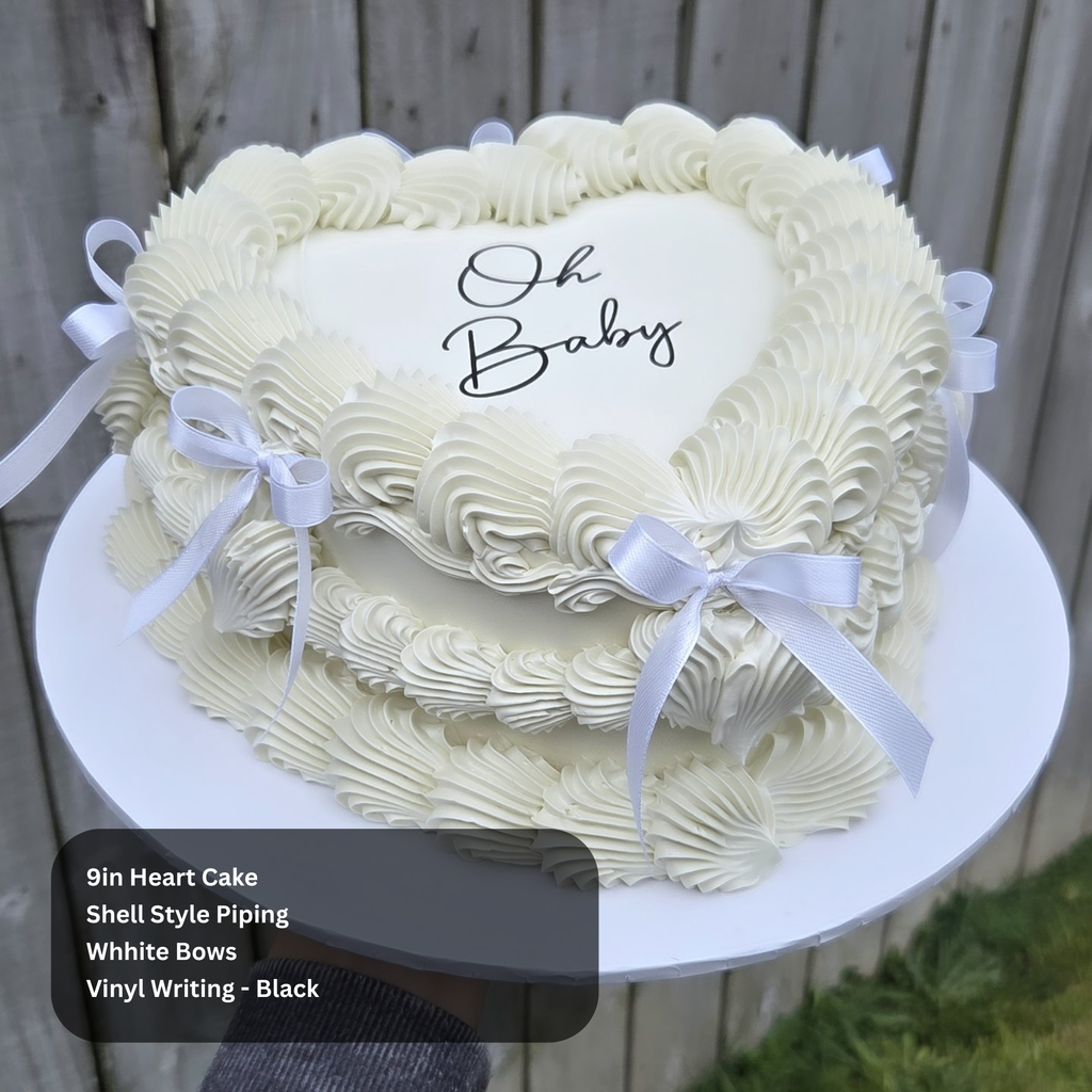 Vintage Gender Reveal Cake