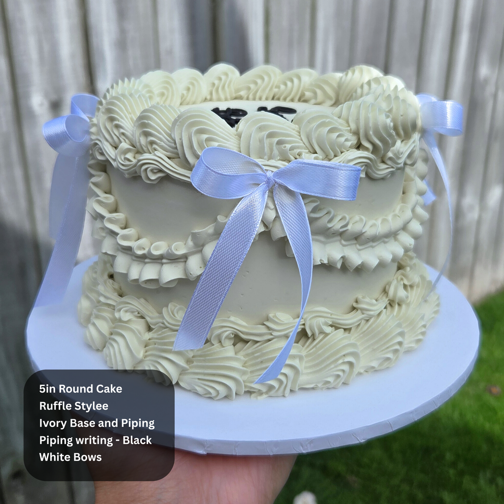 Vintage Gender Reveal Cake